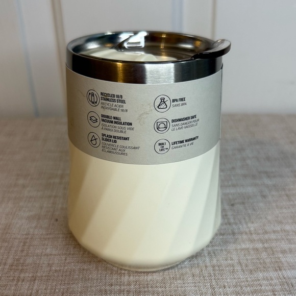 Stanley Reserve Wine Tumbler 11 oz Cream Gloss New - Stainless Steel with Lid - Picture 3 of 7